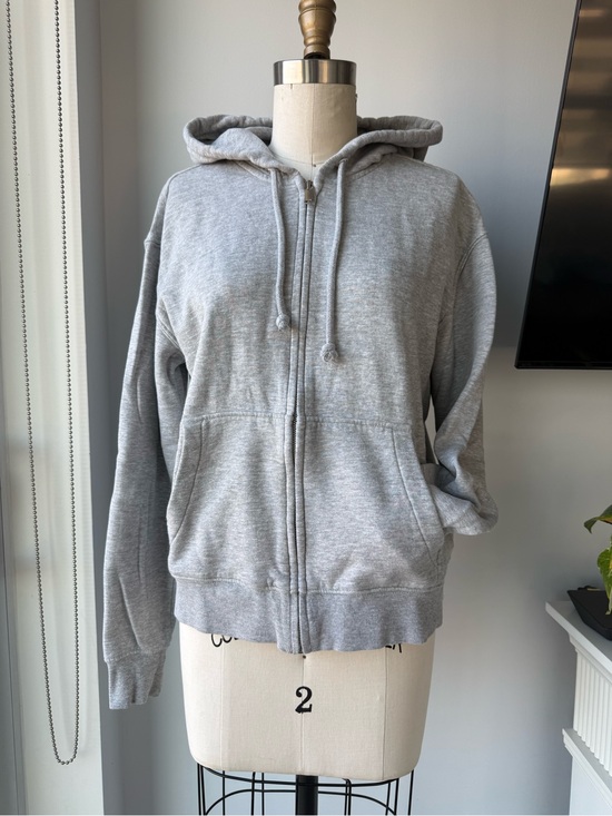 H&M Tops - H&M Light Gray Full Zip Hoodie